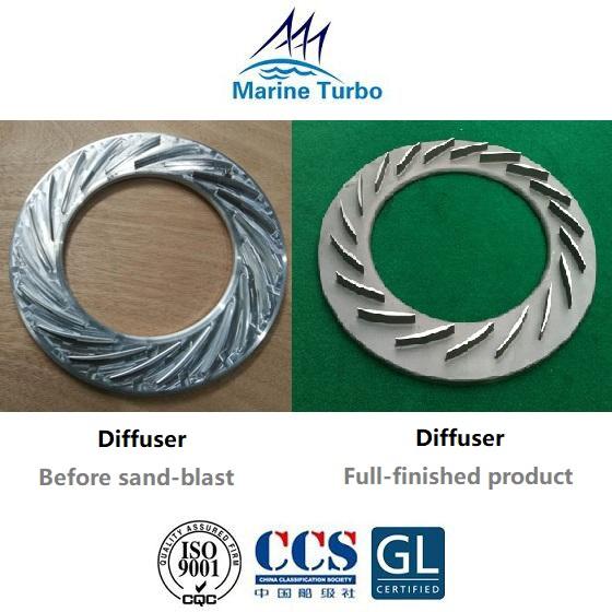 T MAN Turbocharger / T NR12/S Turbine Diffuser For Ship Engine