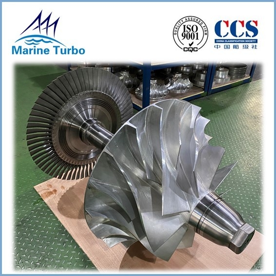 Rotor Shaft Assembly For Axial Flow Turbine MAN Marine
